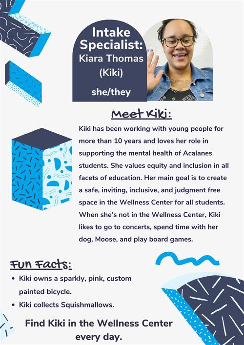 Kiki Thomas Wellness Intake Specialist