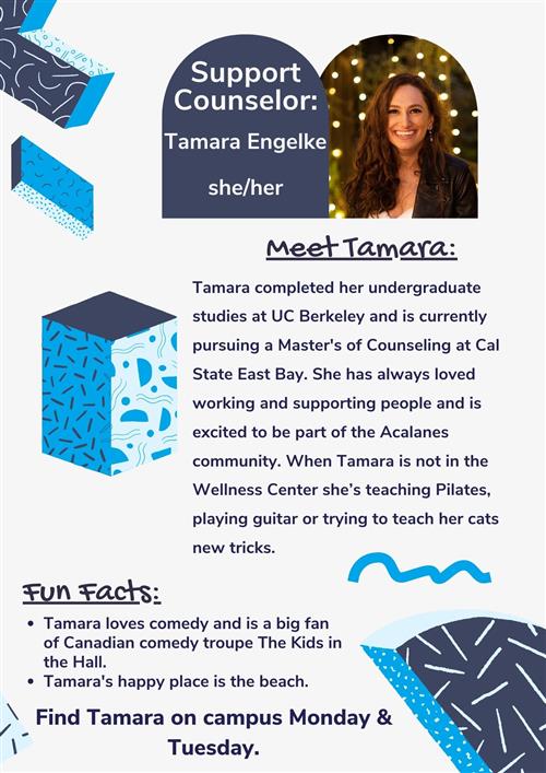 Tamara Engelke Wellness Support Counselor